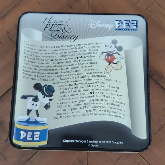 🆕️ Disney Pez 80 years Tin Collectible - Picture 7 of 9
